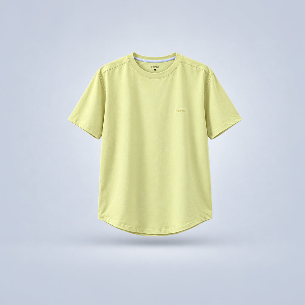 Basic HUNO embroidered- Pastel Yellow