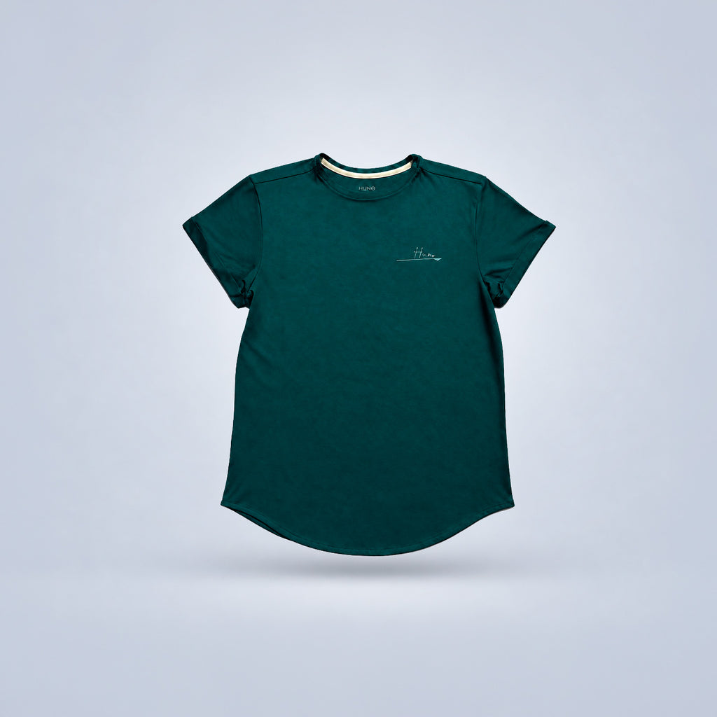 HUNO basic Tee- Evergreen