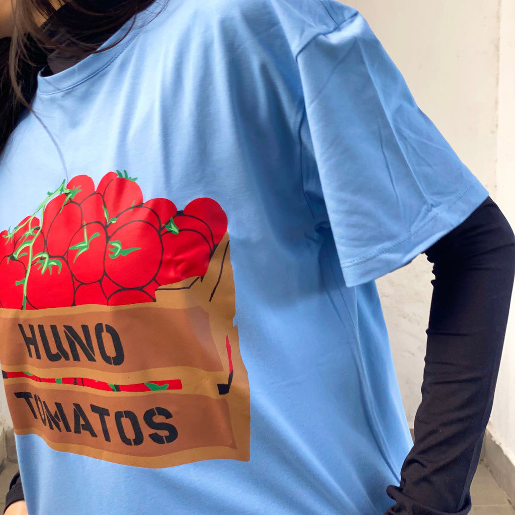 Tomato Tee- Baby Blue