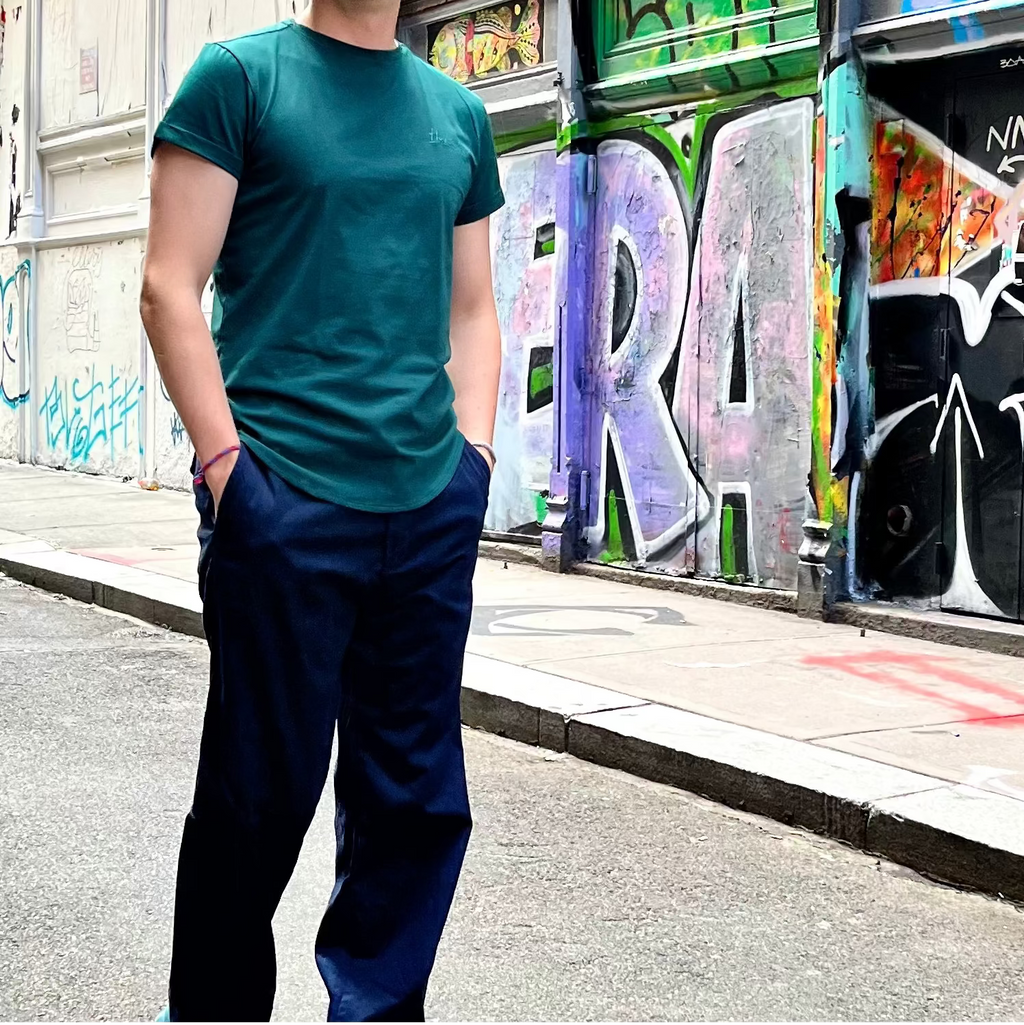 HUNO basic Tee- Evergreen