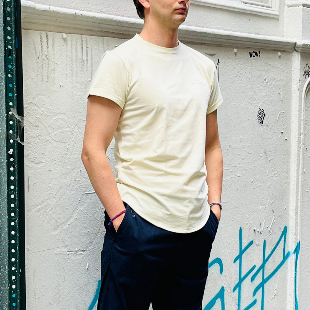 HUNO Basic Tee- Eggshell