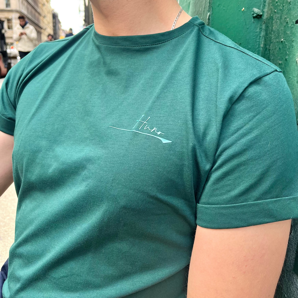 HUNO basic Tee- Evergreen
