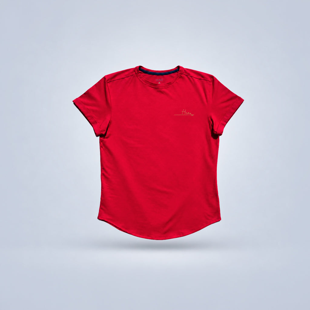 HUNO basic Tee- Scarlet
